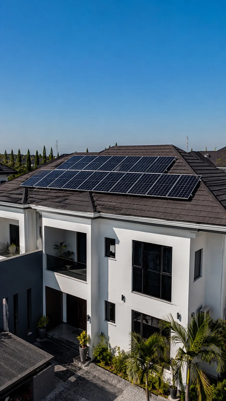 Professional hybrid inverter and tubular battery setup